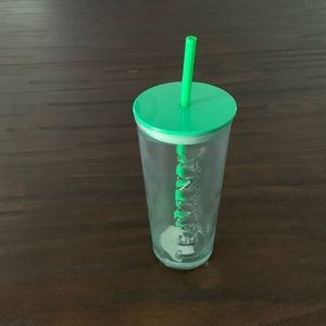 Teavana glass 16 oz tumbler